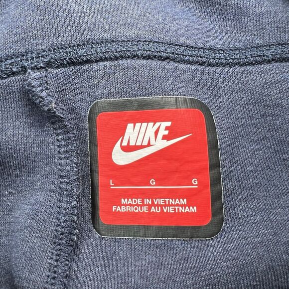 Nike Joggers Sweatpants Mens Large Navy Blue 32x30 Tapered Drawstring Pockets - Picture 14 of 16